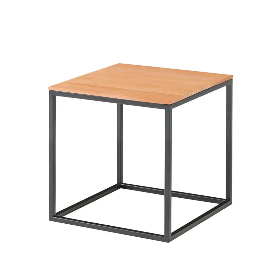 Kernbuche Beistelltisch im Würfeldesign - Sidrana