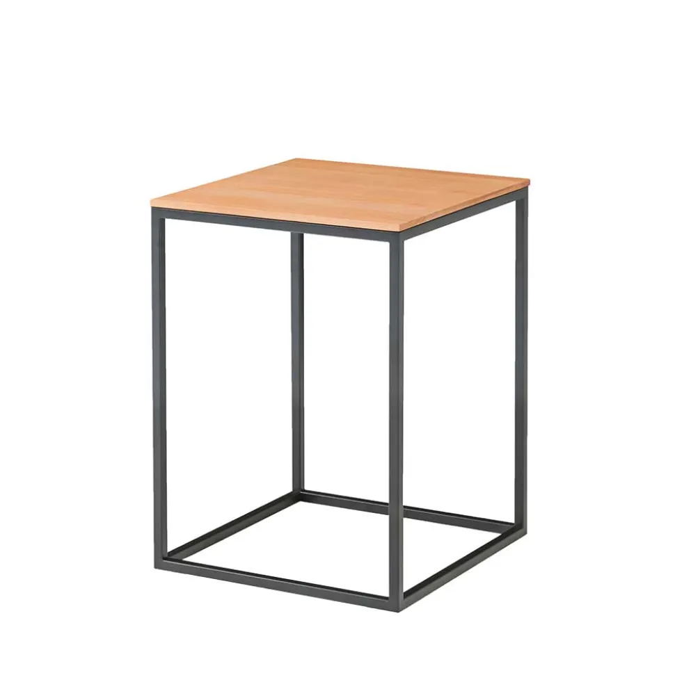 Kernbuche Beistelltisch im Würfeldesign - Sidrana