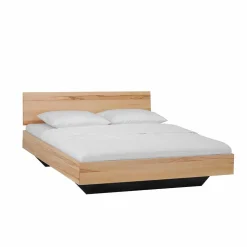 Kernbuche Bett Josue in Schwebe-Optik