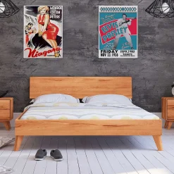 Kernbuche Holzbett in Überlänge 210 cm - Junola I