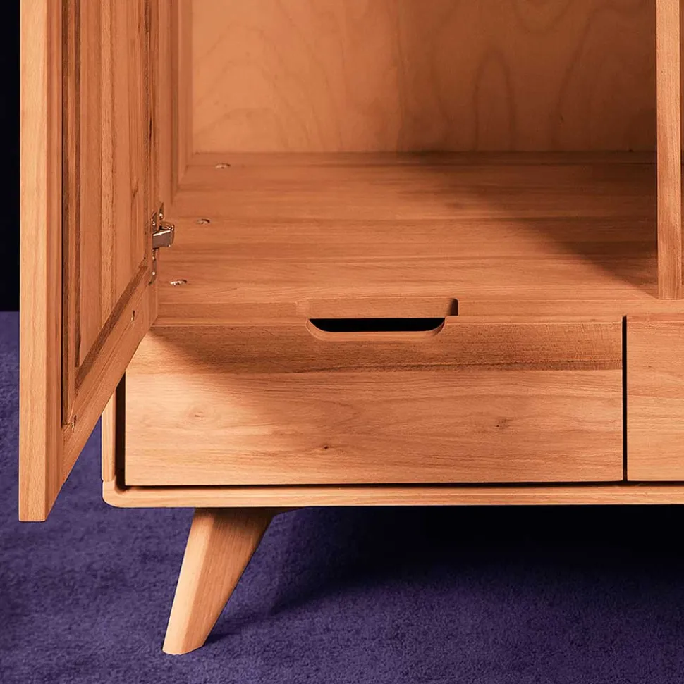 Kernbuche Kleiderschrank mit 2 Türen - Junola