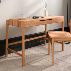 Kernbuche Schminktisch mit zwei Schubladen - Lana