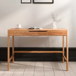 Kernbuche Schminktisch mit zwei Schubladen - Lana