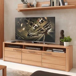 Kernbuche TV Lowboard 190 cm breit - Amyonta