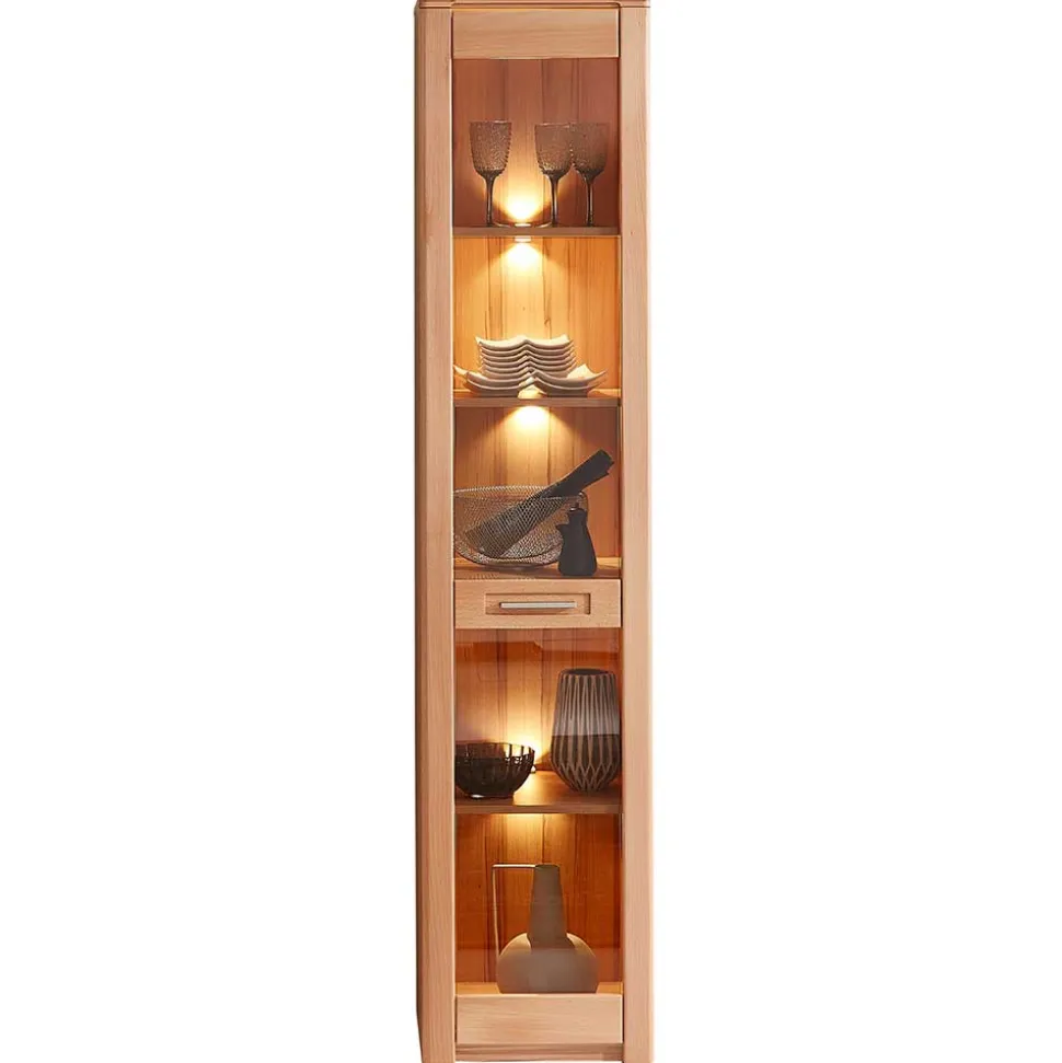 Kernbuche Vitrine mit einer Tür - Amyonta