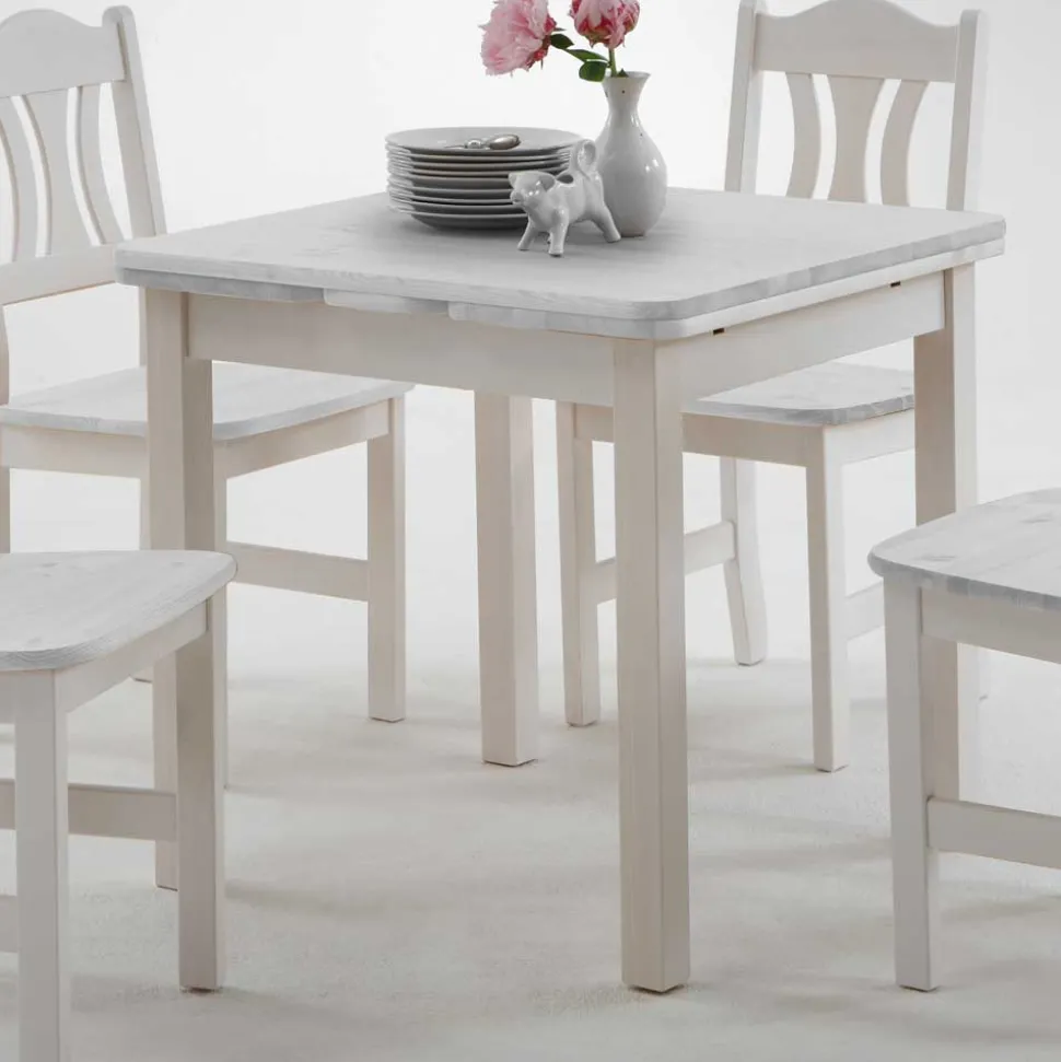 Kiefer Esstisch Vironegras in Weiß