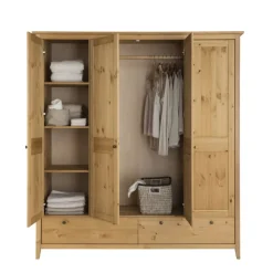 Kiefer Kleiderschrank geölt & gebeizt - Zatira