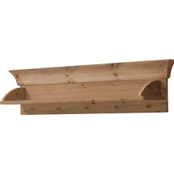 Kiefer Wandhängeregal mit 5 Haken - Piatra