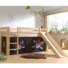 Kiefernholz Hochbett mit Rutsche Seeräuber - Compadro