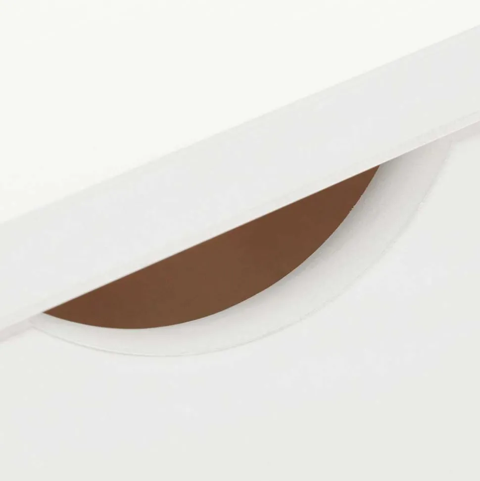 Kiefernholz Hochkommode in Weiß lackiert - Herania