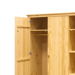 Kiefernholz Kleiderschrank massiv - Nastonia