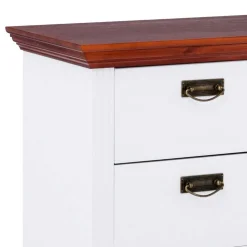 Kiefernholz Schubladen Kommode zweifarbig - Beapta