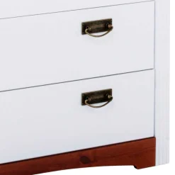 Kiefernholz Schubladen Kommode zweifarbig - Beapta