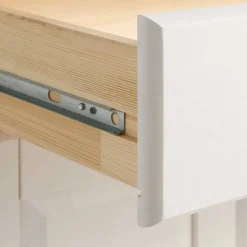 Kiefernholz Sekretär in Weiß gewachst - Aritina