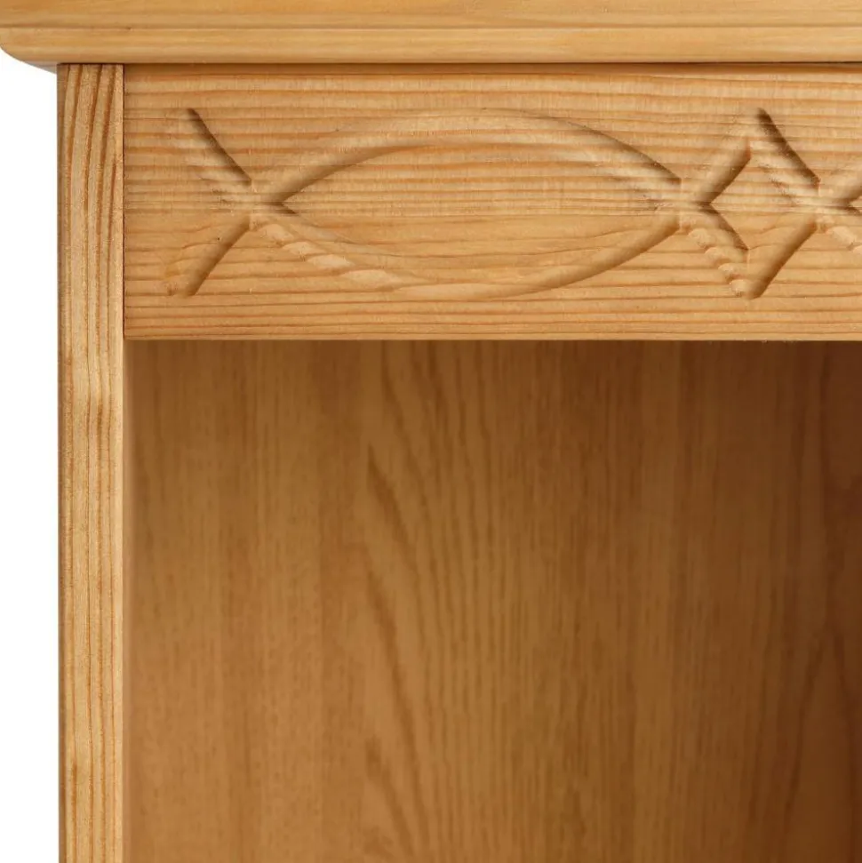 Kiefernholz Standregal mit fünf Fächern - Goro