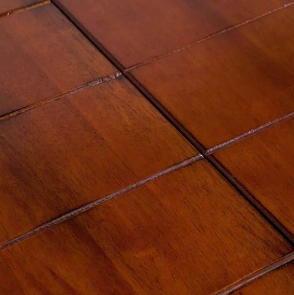 Kiefernholz Tisch in Braun lackiert - Marrone