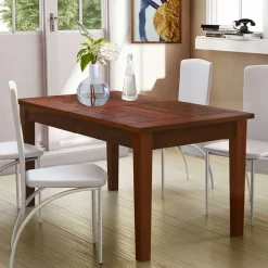 Kiefernholz Tisch in Braun lackiert - Marrone