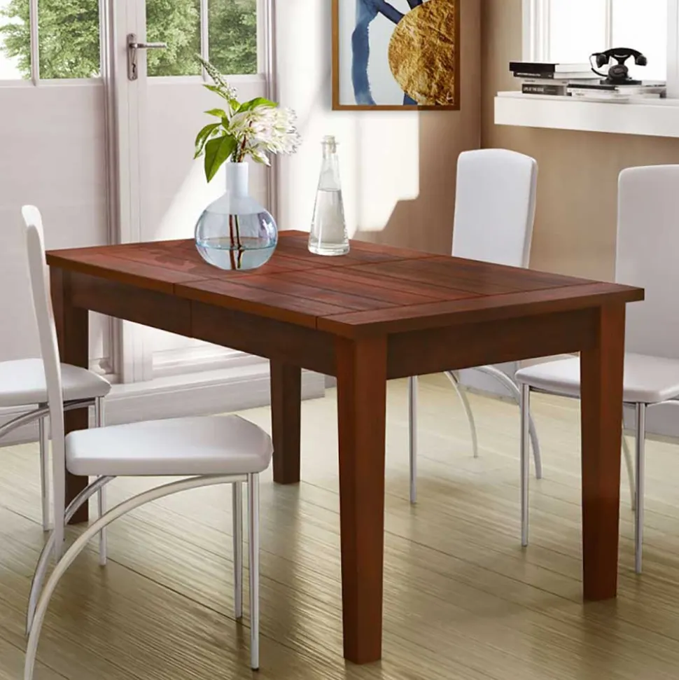 Kiefernholz Tisch in Braun lackiert - Marrone