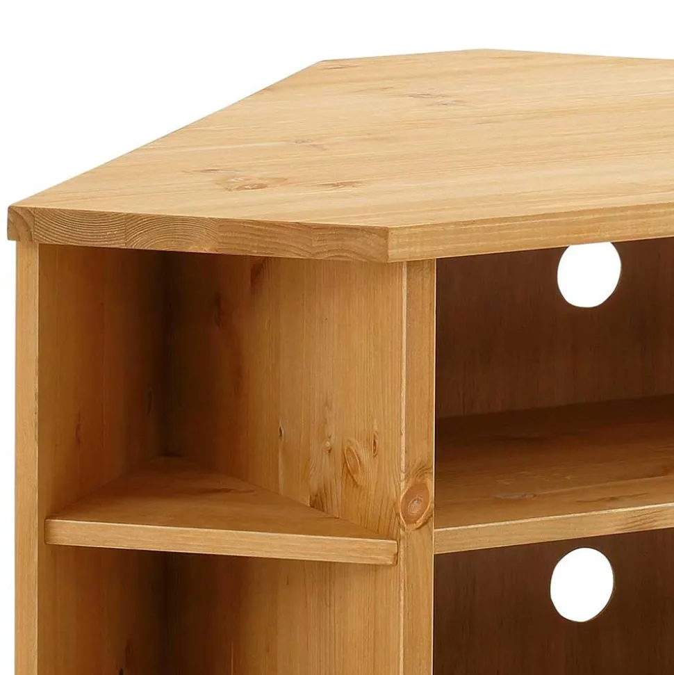 Kiefernholz TV Board für Ecke - Vanpos