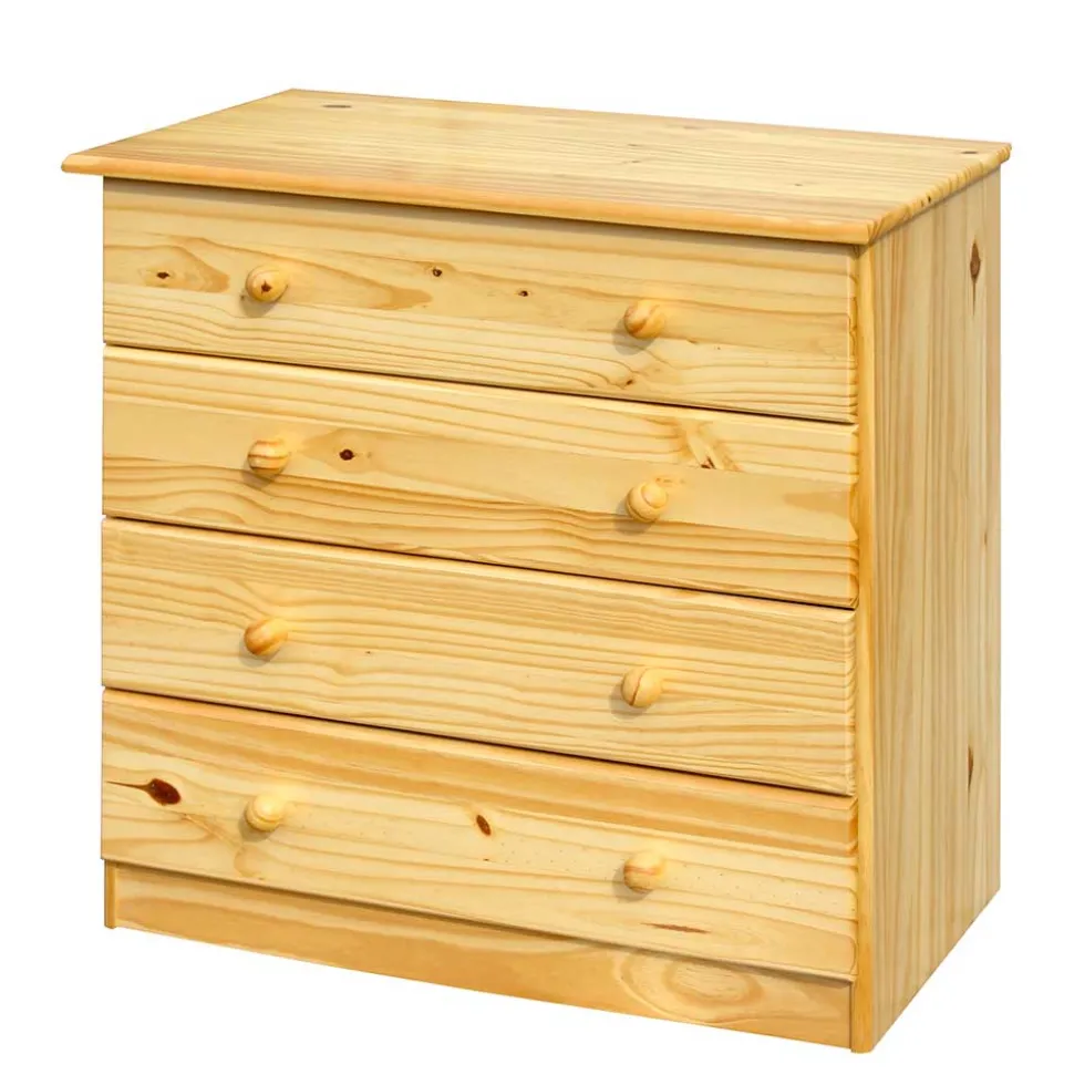 Kiefernholzkommode mit Kugelgriffen - Kascanu I