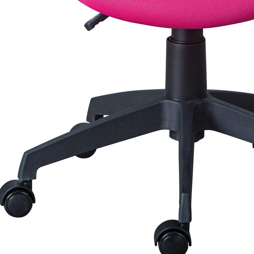 Kinder Drehstuhl in Pink & Weiß mit Schwarz - Dario