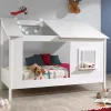 Kinder Hausbett mit Fenster und offenem Dach - Manty