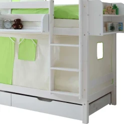 Kinder Holz Etagenbett in Weiß - Denys