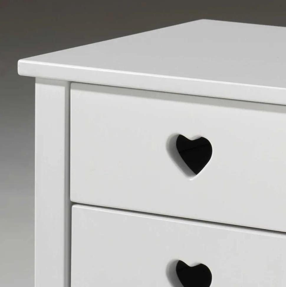 Kinder Nachttisch Grandory in Weiß