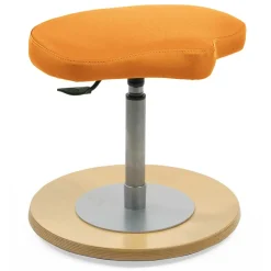 Kinder Schreibtisch Hocker in Orange & Buche - Cadona