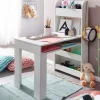Kinder Schreibtisch mit Regal in Weiß - Intora