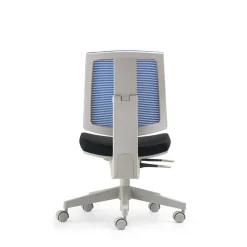 Kinder Schreibtischstuhl Lugania in Schwarz Blau