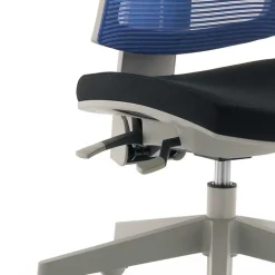 Kinder Schreibtischstuhl Lugania in Schwarz Blau