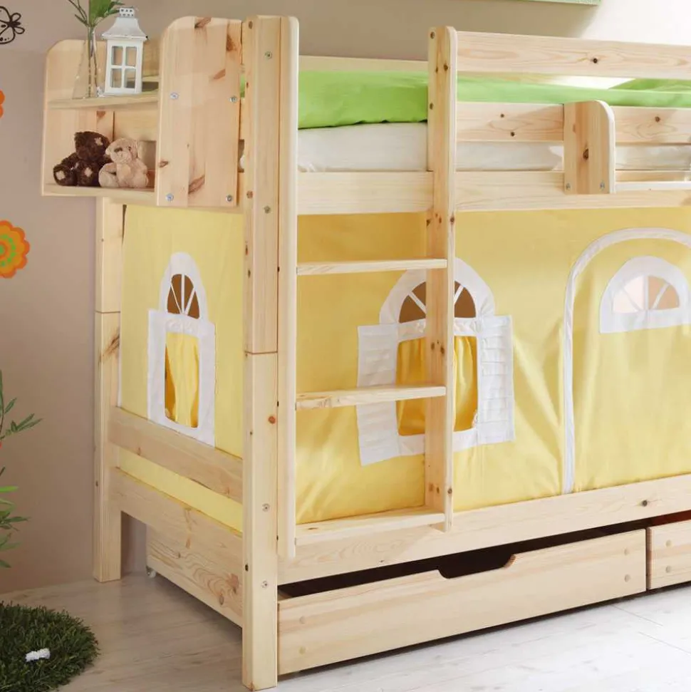 Kinderetagenbett Nikosai in Gelb