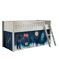 Kinder-Hochbett Astronaut in Weiß - Natalea