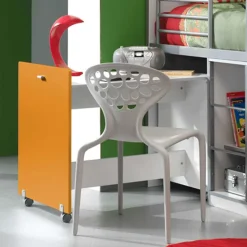 Kinderhochbett Moonio in Orange