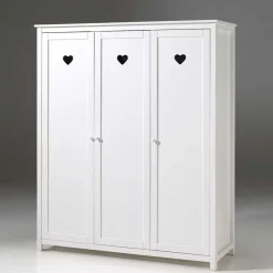 Kinderkleiderschrank Grandory in Weiß lackiert