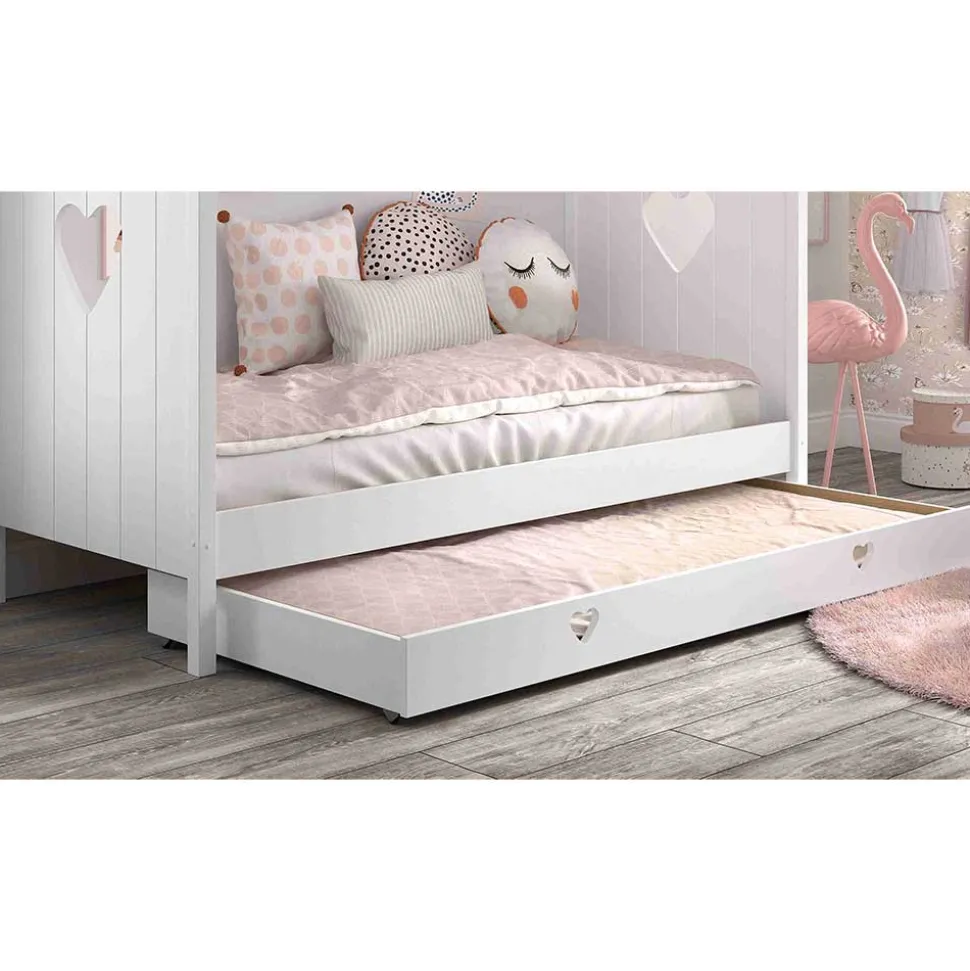 Kinderzimmer Hausbett in Weiß - Grandory