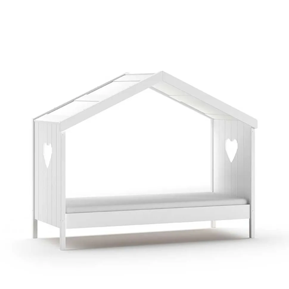 Kinderzimmer Hausbett in Weiß - Grandory