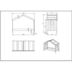Kinderzimmer Hausbett in Weiß - Grandory