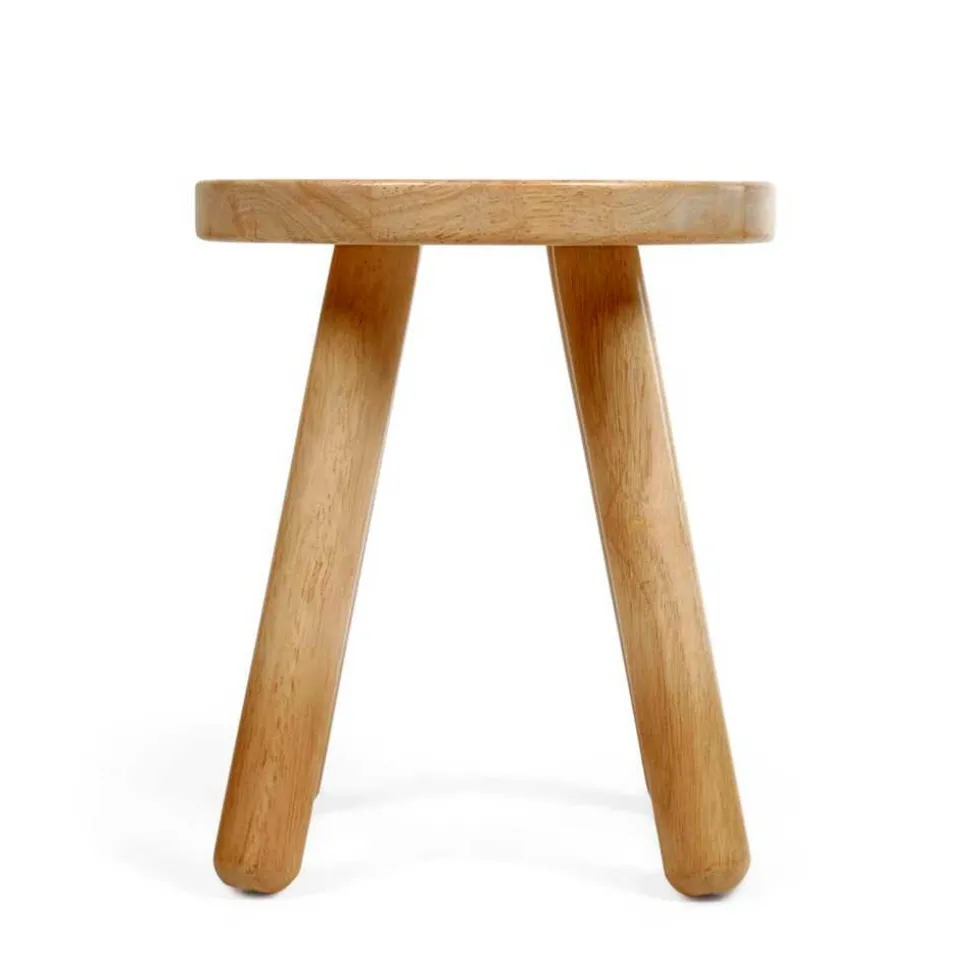 Kinderzimmer Holzhocker aus Gummibaum - Ivano