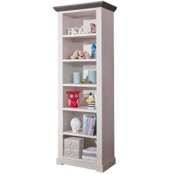 Kinderzimmer Landhaus Regal in Weiß & Grau - Rimesca