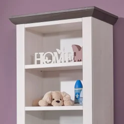 Kinderzimmer Landhaus Regal in Weiß & Grau - Rimesca