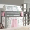 Kinderzimmer Spielbett Hochbett mit Tunnel - Crabina