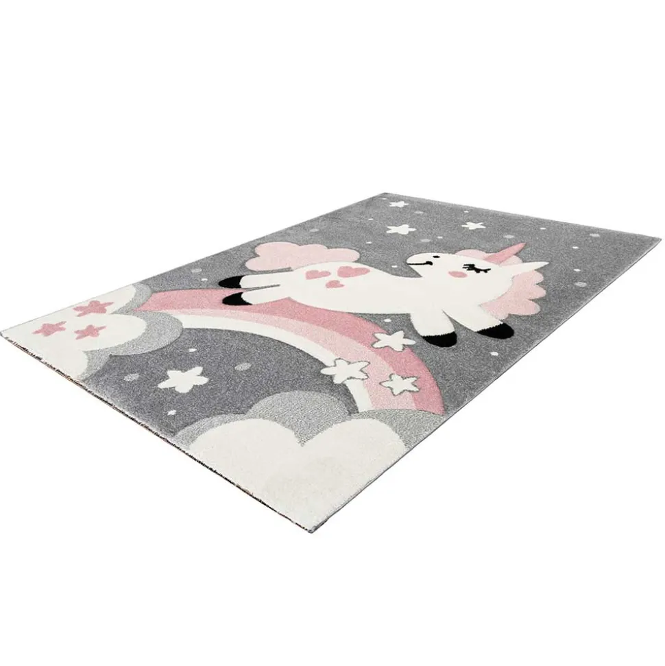 Kinderzimmer Teppich mit Einhorn - Ovestica