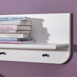 Kinderzimmer Wandregal in Weiß - Rimesca