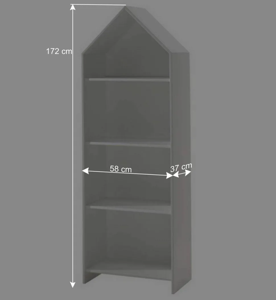 Kinderzimmerschrank & Regal in Weiß - Indefiva (zweiteilig)