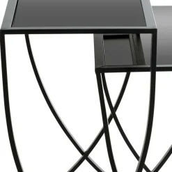 Klappbare Beistelltische in Schwarz - Saltagro (zweiteilig)