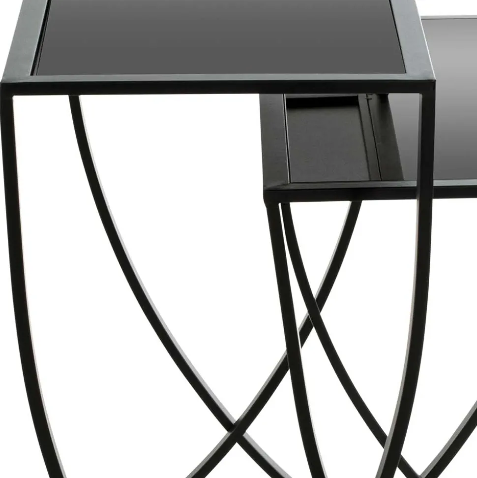 Klappbare Beistelltische in Schwarz - Saltagro (zweiteilig)