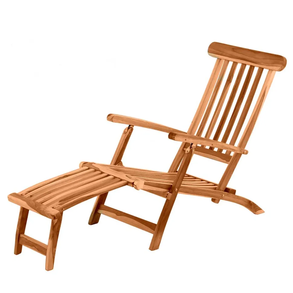 Klappbarer Deckchair inklusive Fußablage - Klahuma