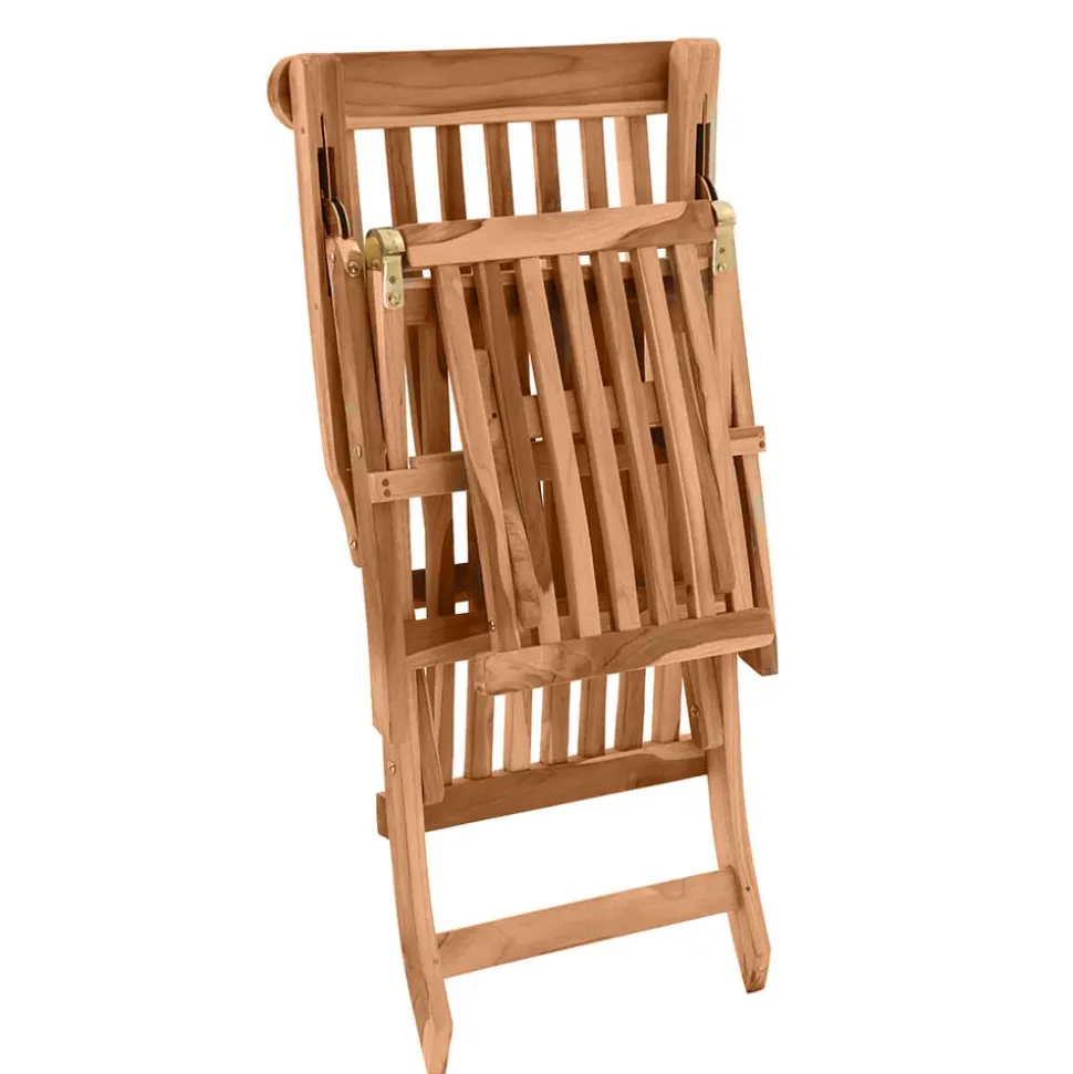 Klappbarer Deckchair inklusive Fußablage - Klahuma